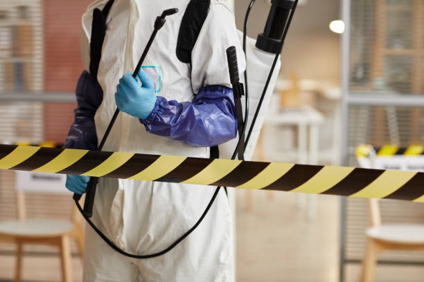 Professional Biohazard Cleanup technician working in Holton, MI